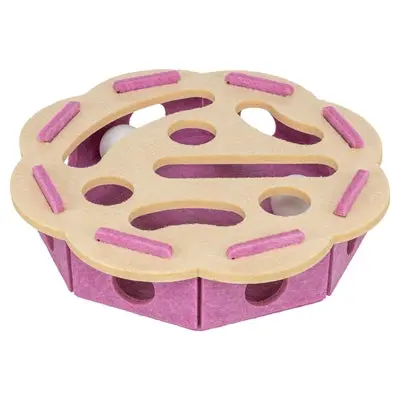 Trixie Hole'n'roll Bloem Vilt Roze Beige 1