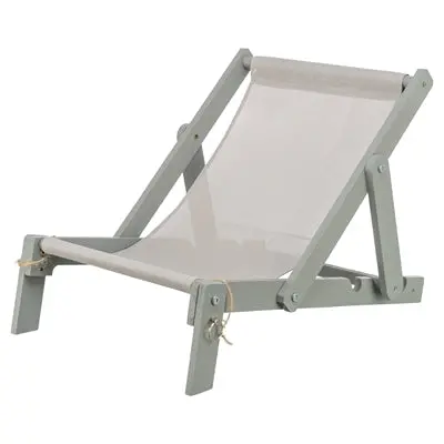Trixie Strandstoel Hout Grijs 1