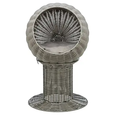 Trixie Kattenmand Amalia Rond Polyrattan Grijs 1