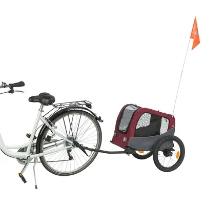 Trixie Hondenfietskar Grijs Rood 2