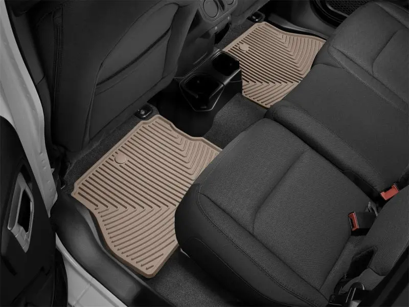 Weathertech 2018+ Jeep Wrangler Rear Rubber Mats - Tan 2