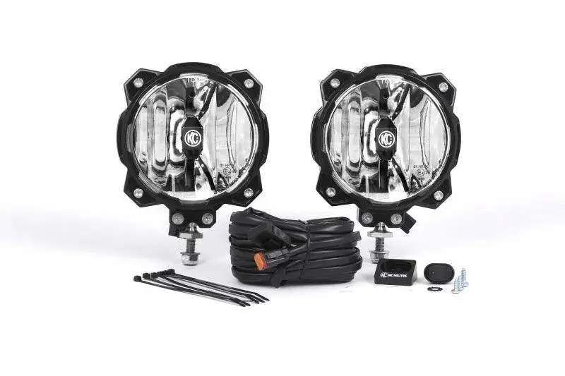 Kc Hilites 6In. Pro6 Gravity Led Light 20W Single Mount Spot Beam (Pair Pack System) 1