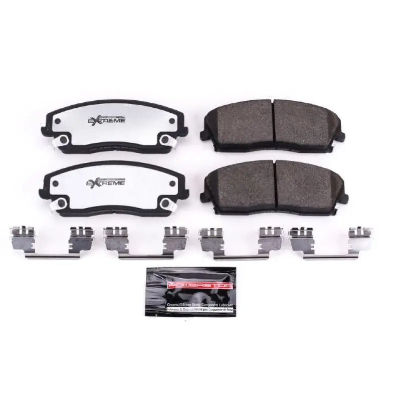 Power Stop 05-19 Chrysler 300 Front Z26 Extreme Street Brake Pads W/Hardware 1