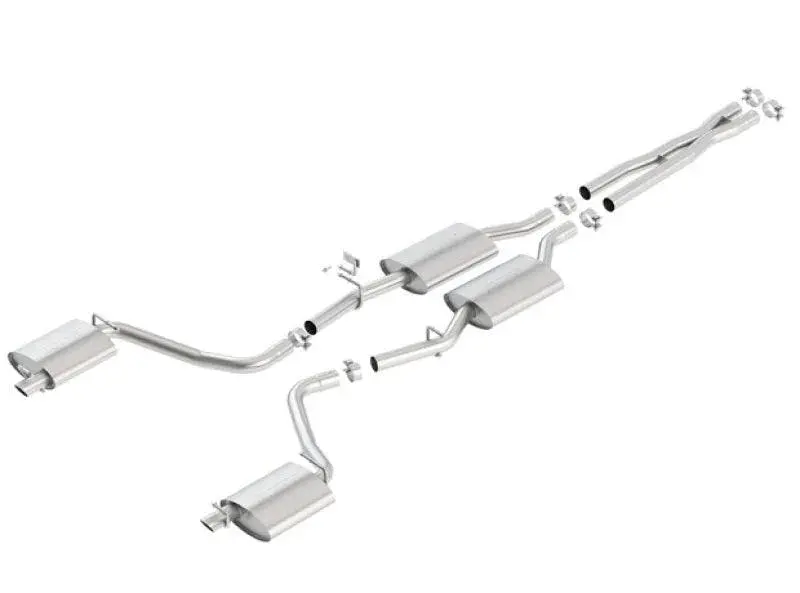 Borla 2015-2023 Dodge Charger 3.6L V6 S-Type Cat Back Exhaust (Uses Factory Valence) 1