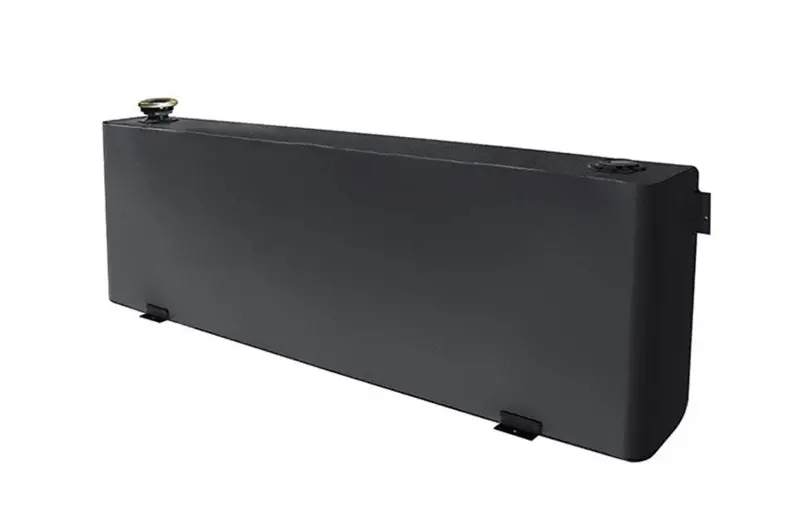 Deezee Universal Tanks - Long Rectangle Black Steel 1