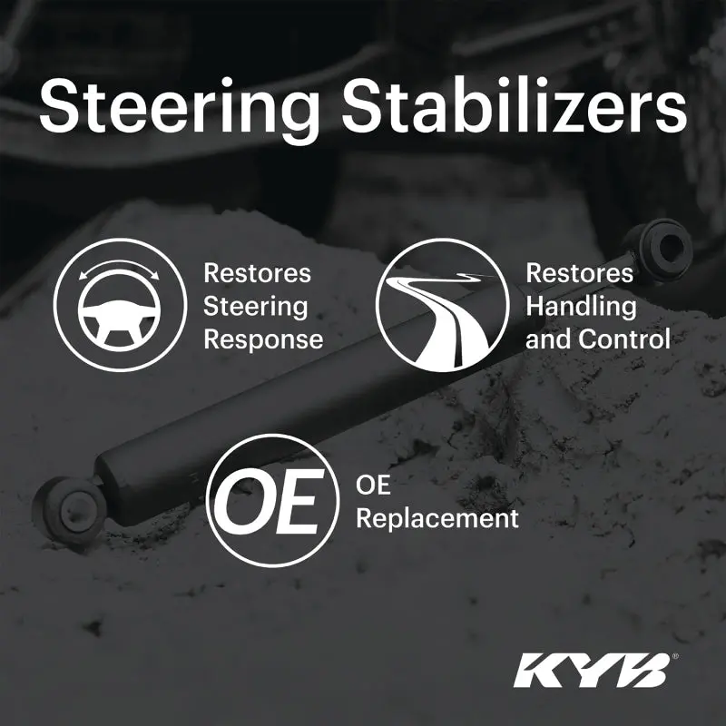 Kyb Shocks & Struts Steering Stabilizers Front 18-23 Jeep Wrangler Jl / 20-23 Gladiator 1