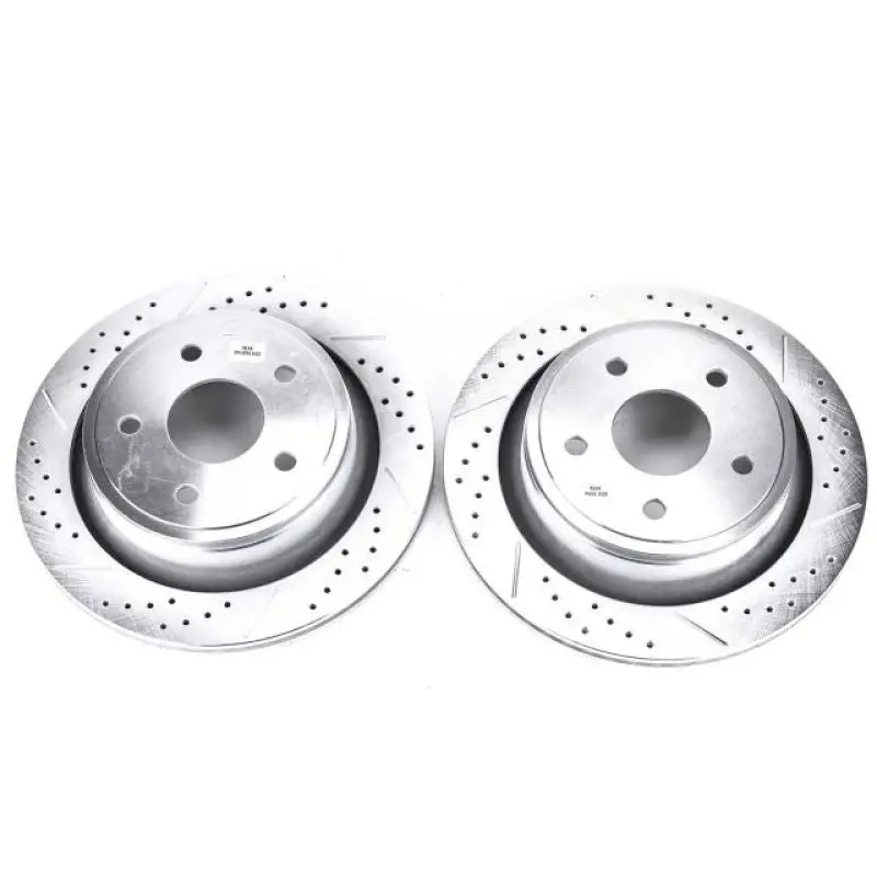 Power Stop 2009-2018 Ram 1500  Rear Evolution Drilled & Slotted Rotors - Pair 1