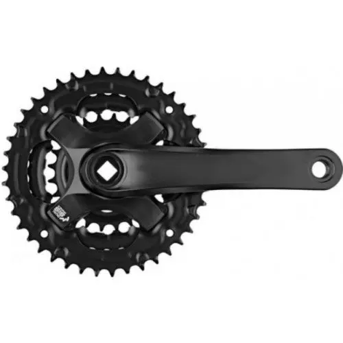 Samox Crankset 152 Mm Triple 42 32 22 T Mat Zwart - 4 Mm 1