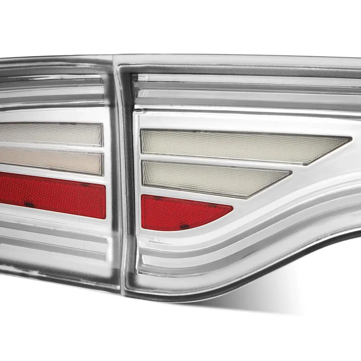 Alpharex 15-23 Dodge Charger Nova-Series Prismatic Led Tail Lights Chrome 2