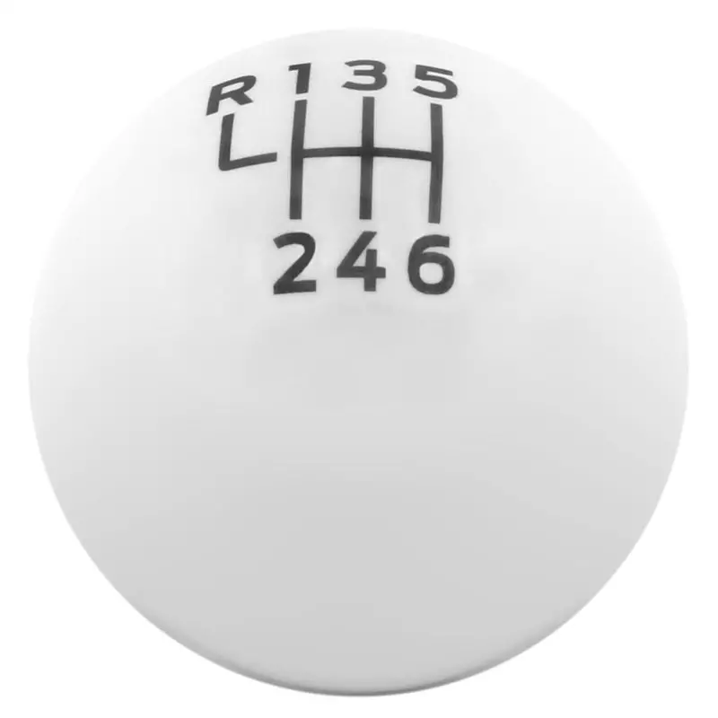Ford Racing 15-19 Ford Mustang Ecoboost / Gt W/ 6-Speed Manual Transmission Bullitt White Shift Knob 1