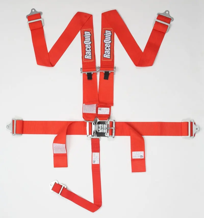 Racequip Red L & L 5Pt Seat Belt 1