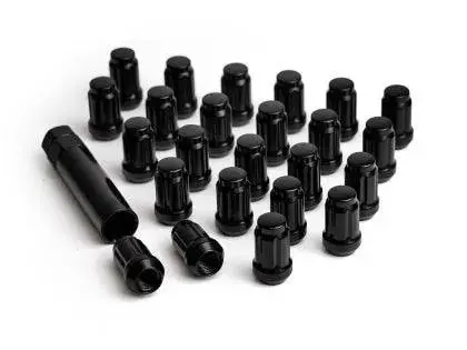 Icon Alloys Lug Nut Kit Black - 14X1.5 - 24 Lug Nuts W/ Key 1