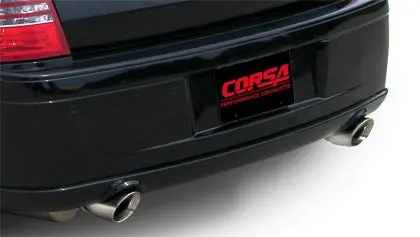 Corsa 2005-2010 Dodge Charger No Towing Hitch Srt-8 6.1L V8 Polished Xtreme Cat-Back Exhaust 1