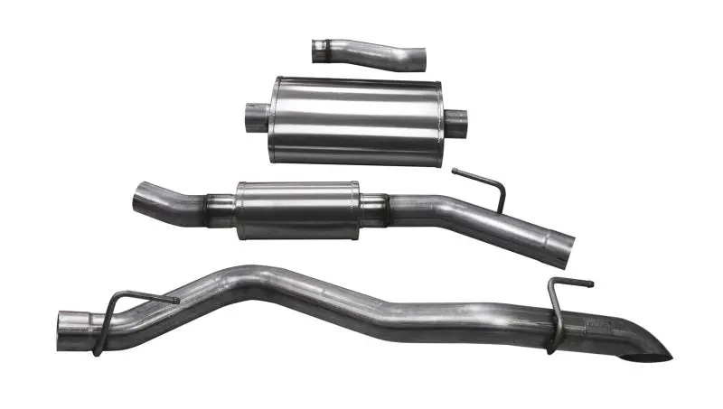 Corsa 2020-2025 Jeep Gladiator Jt 3.0In Cat-Back Touring Single Side Exit W/ Turn Down Tip 1
