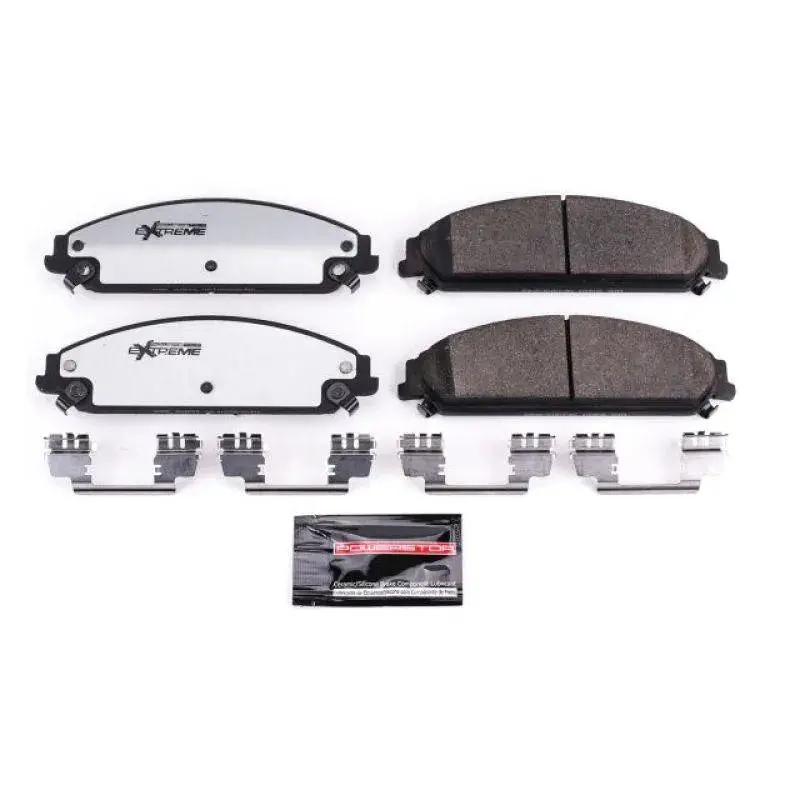 Powerstop 2013-2022 Dodge Charger/Challenger/300 Front Z26 Extreme Street Brake Pads W/Hardware 1