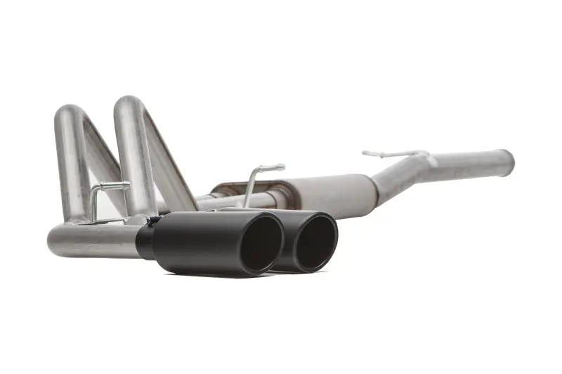 Gibson 11-18 Ram 1500 Big Horn 5.7L 2.25In Cat-Back Dual Sport Exhaust - Black Elite 1