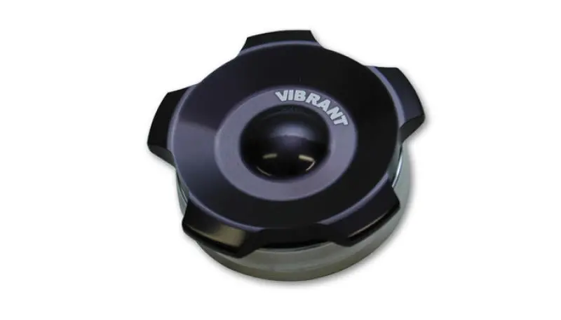 Vibrant 2.75In Od Aluminum Weld Bungs W/ Anodized Black Aluminum Threaded Cap (Incl. O-Ring) 1