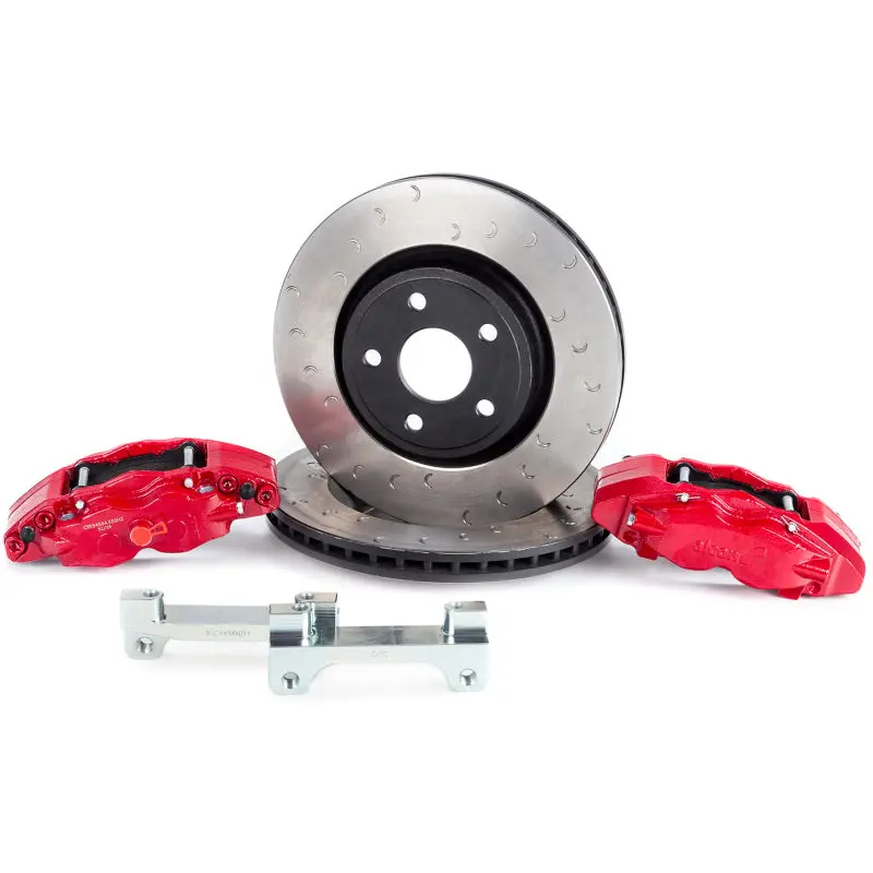 Alcon 2018+ Jeep Jl 350X32mm Rotors 6-Piston Red Calipers Front Brake Upgrade Kit 2