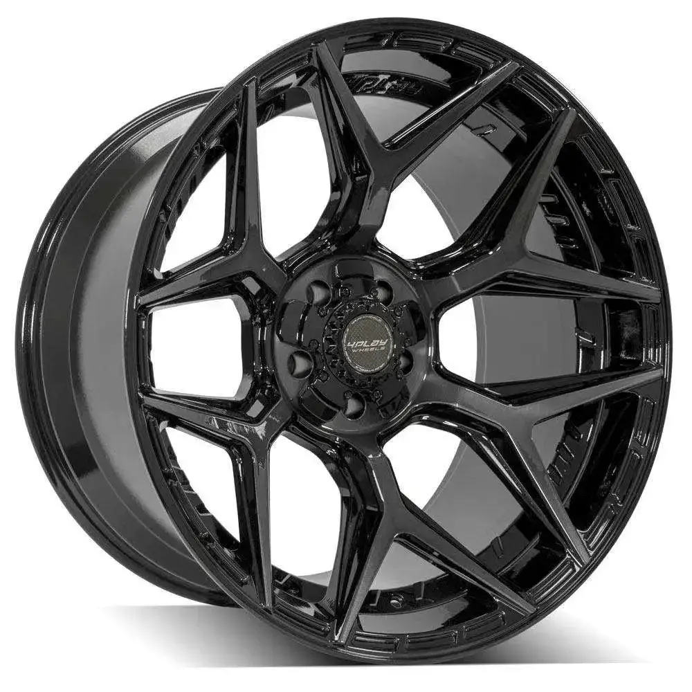4Play 4P06 Black Brushed Wheel 1