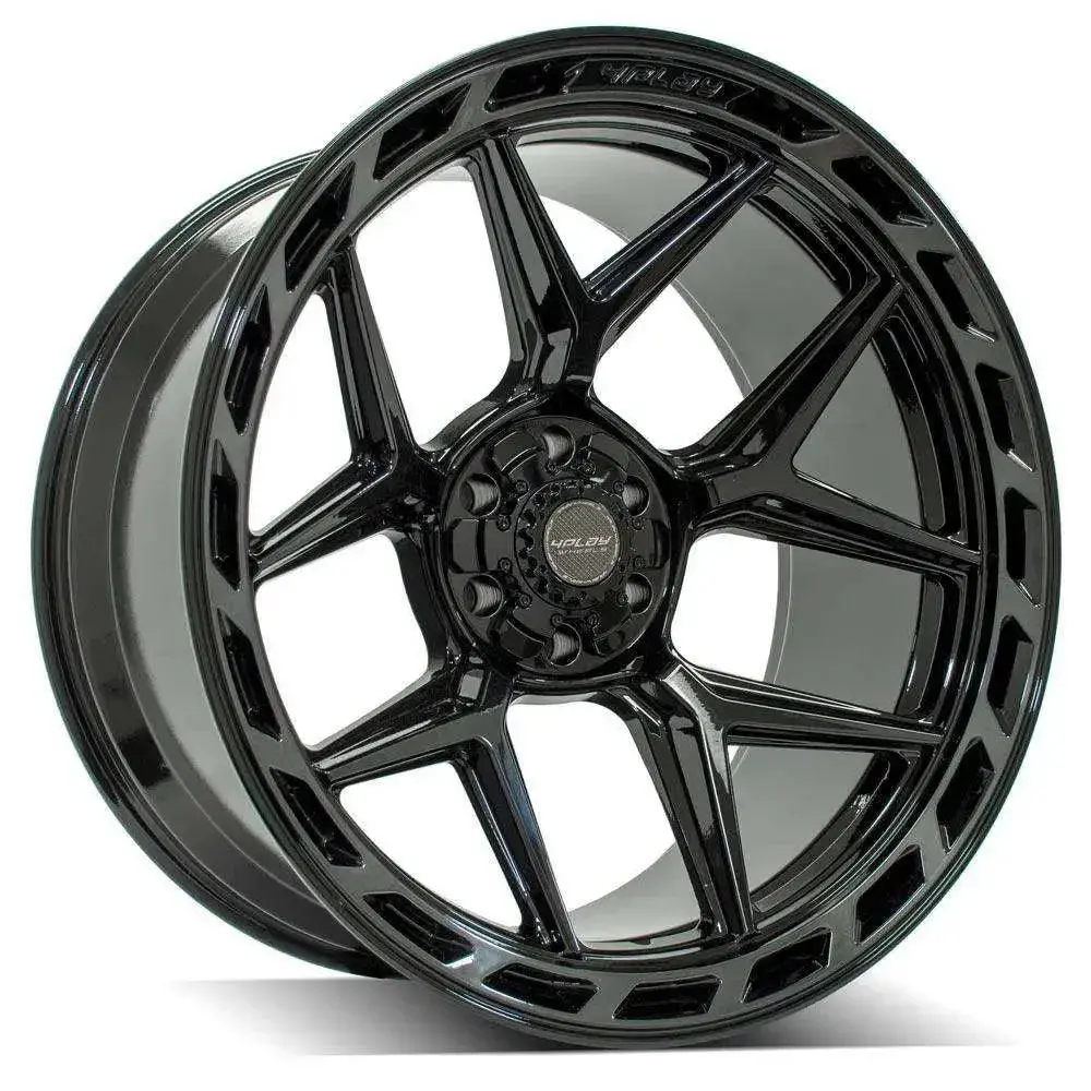 4Play 4P55 Black Brushed Wheel 1