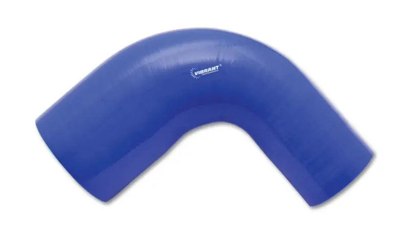 Vibrant 4 Ply Reinforced Silicone 90 Degree Transition Elbow 2In Id X 2.5In I.D. 90 Deg. Elbow Blue 1