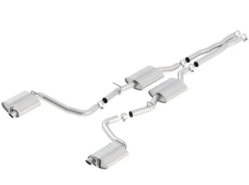 Borla 15-16 Dodge Charger R/T 5.7L / 15-23 Chrysler 300 5.7L  No Tip Use Factory Valence Single Split Rear Exit S-Type 1
