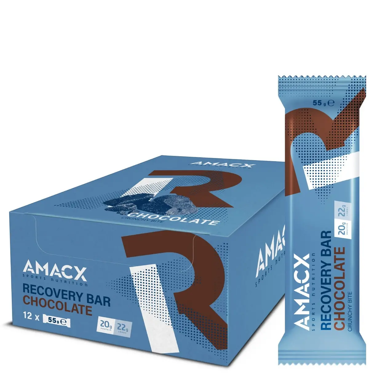 Amacx Energy Bar Recovery Bar Chocolate 12X55gr 1