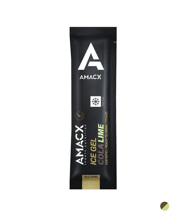 Amacx Energy Gel Turbo Ice 2:1 40Gr Carbs Cola Lime 77Ml 1