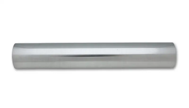 Vibrant 2In O.D. Universal Aluminum Tubing (18In Long Straight Pipe) - Polished 2