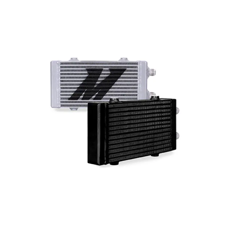 Mishimoto Universal Small Bar And Plate Dual Pass Black Oil Cooler 2