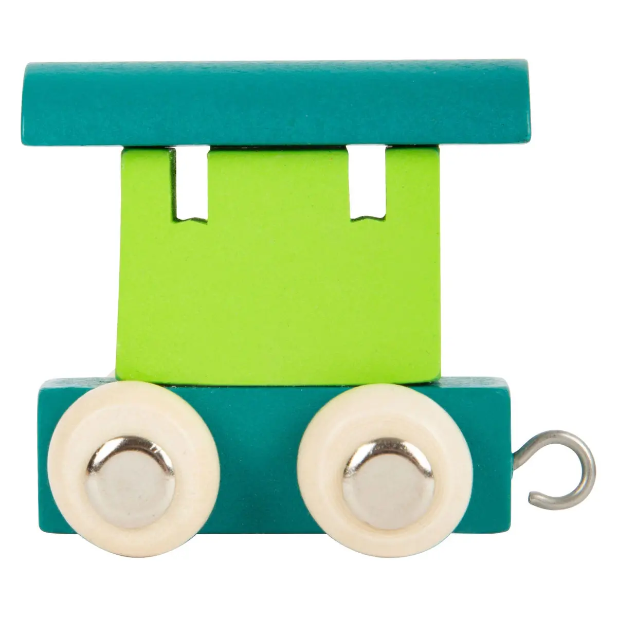 Small Foot - Houten Lettertrein Wagon Groen - 12 Stuks 1