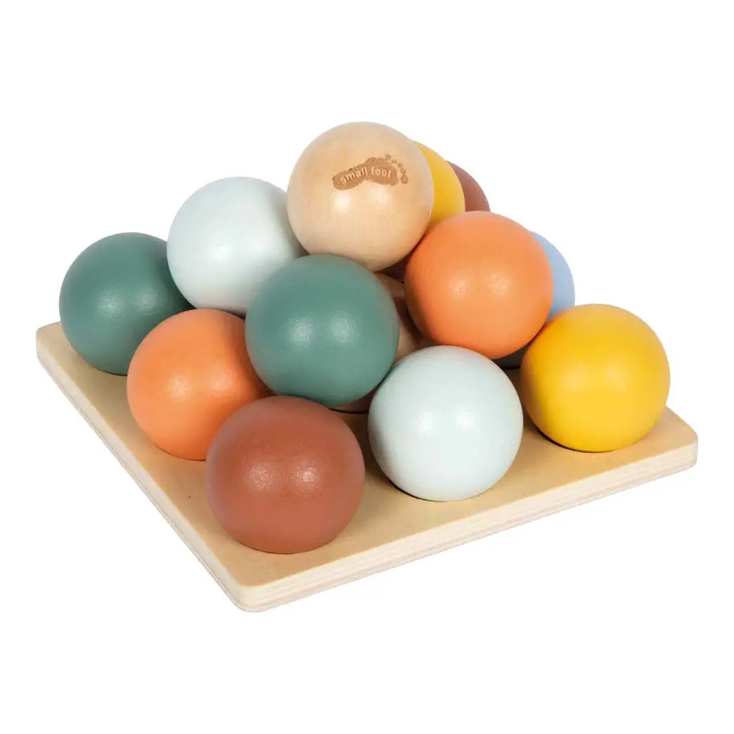 Small Foot - Houten Montessori Sorteerspel Met Ballen 1