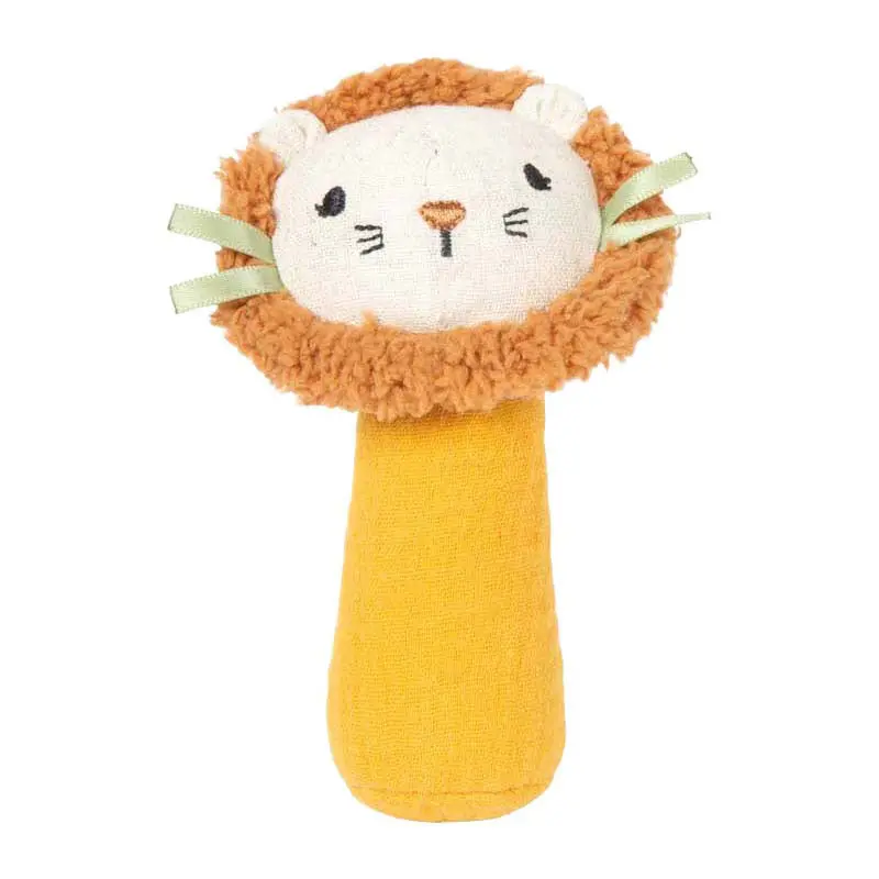 Small Foot - Stoffen Grijpspeelgoed Met Rammelaar Kleine Leeuw 1