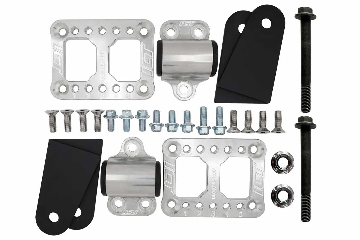 Ict Billet Billet Ls Swap Universal Builders Motor Mount Kit 1