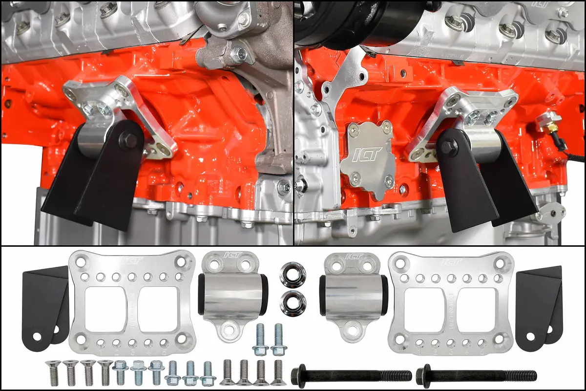 Ict Billet Billet Lt Swap Universal Builders Motor Mount Kit 2