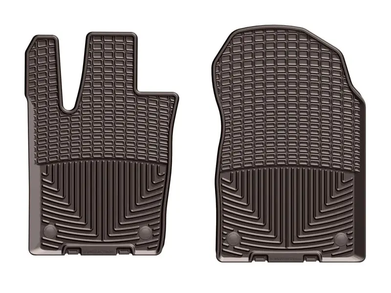 Weathertech 2016+ Jeep Grand Cherokee / Dodge Durango Front Rubber Mats - Cocoa 1