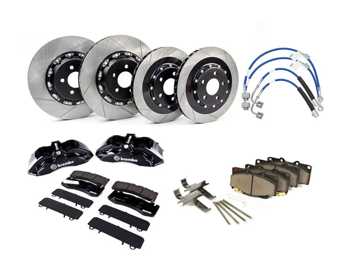 Steeda S550 Mustang Two-Piece Performance Pack Brembo Big Brake Kit Gt & Ecoboost Pp - Gloss Black (2015-2025) 1
