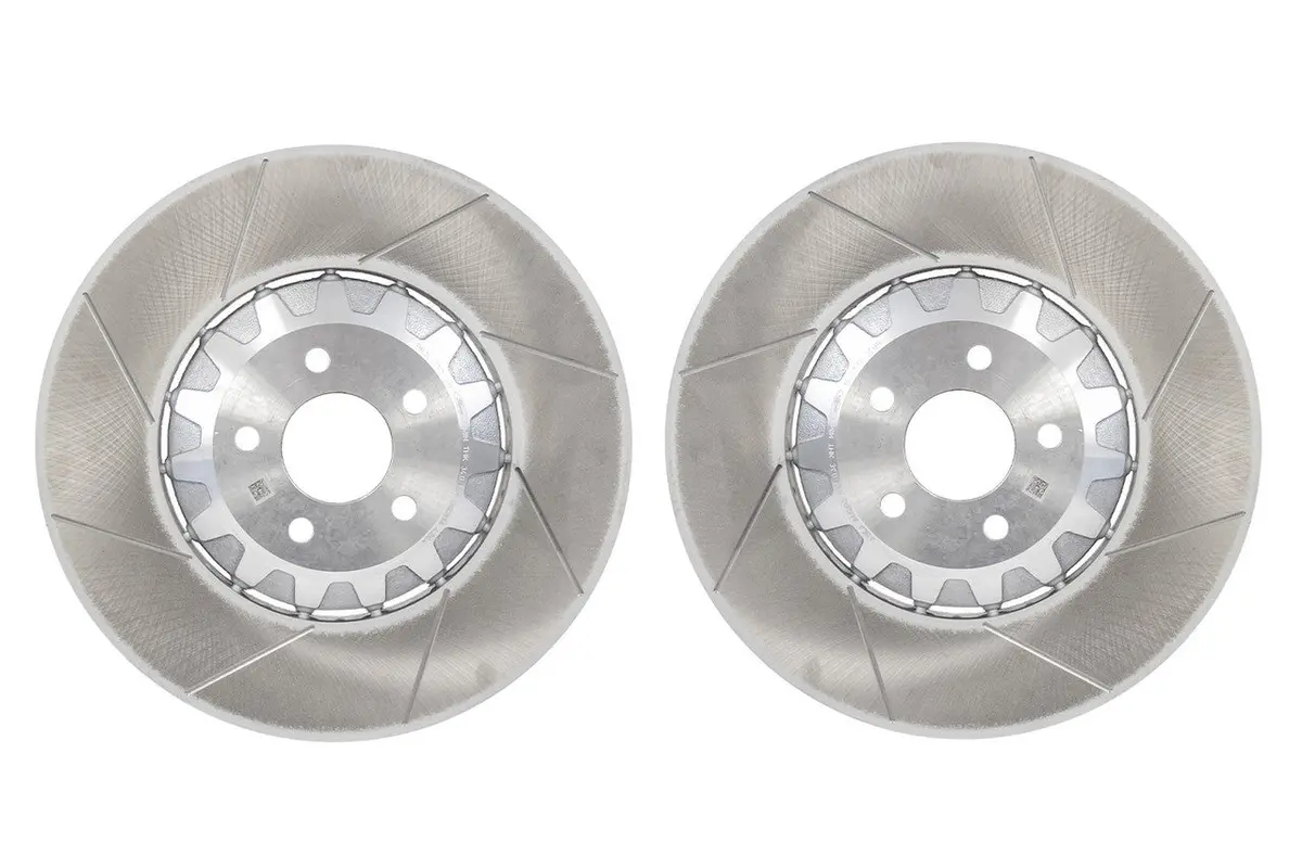 Steeda Mustang Gt/Dark Horse Two-Piece Slotted Front Rotor Set (2024-2026) 1