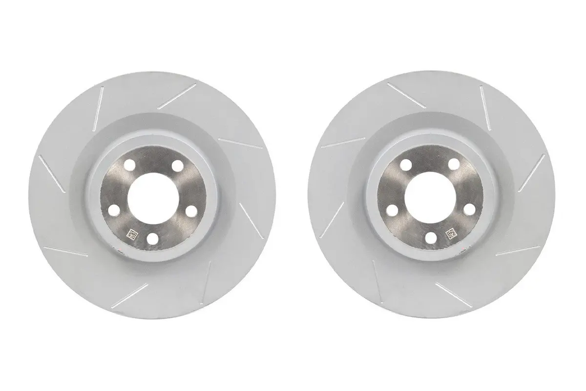 Steeda Mustang Gt/Dark Horse Slotted Rear Rotor Set (2024-2026) 1