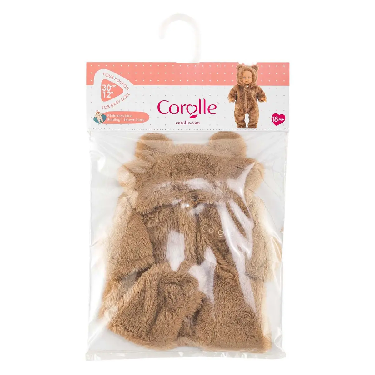 Corolle Bunting Brown Bear Onesie - 30Cm 2