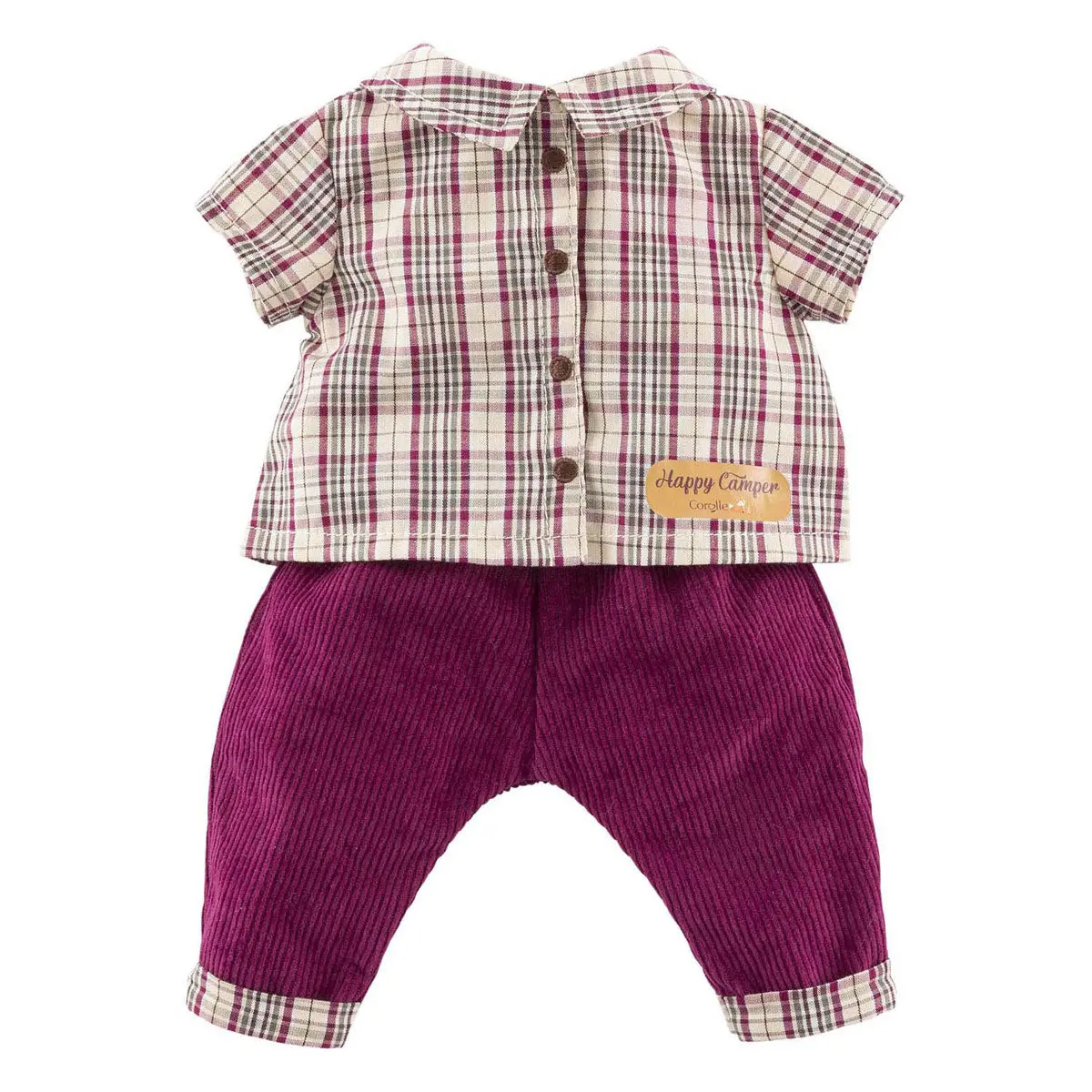 Corolle Geruit Shirt Met Broek Kleine Ontdekker - 30Cm 1