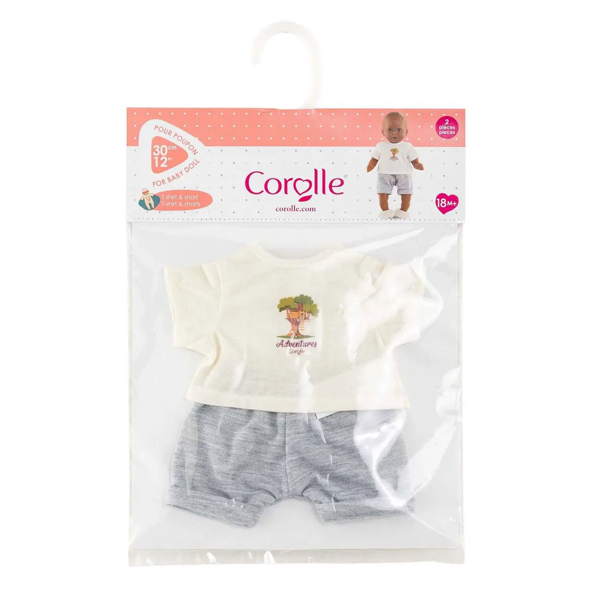 Corolle T-Shirt Met Korte Broek Kleine Ontdekker - 30Cm 2