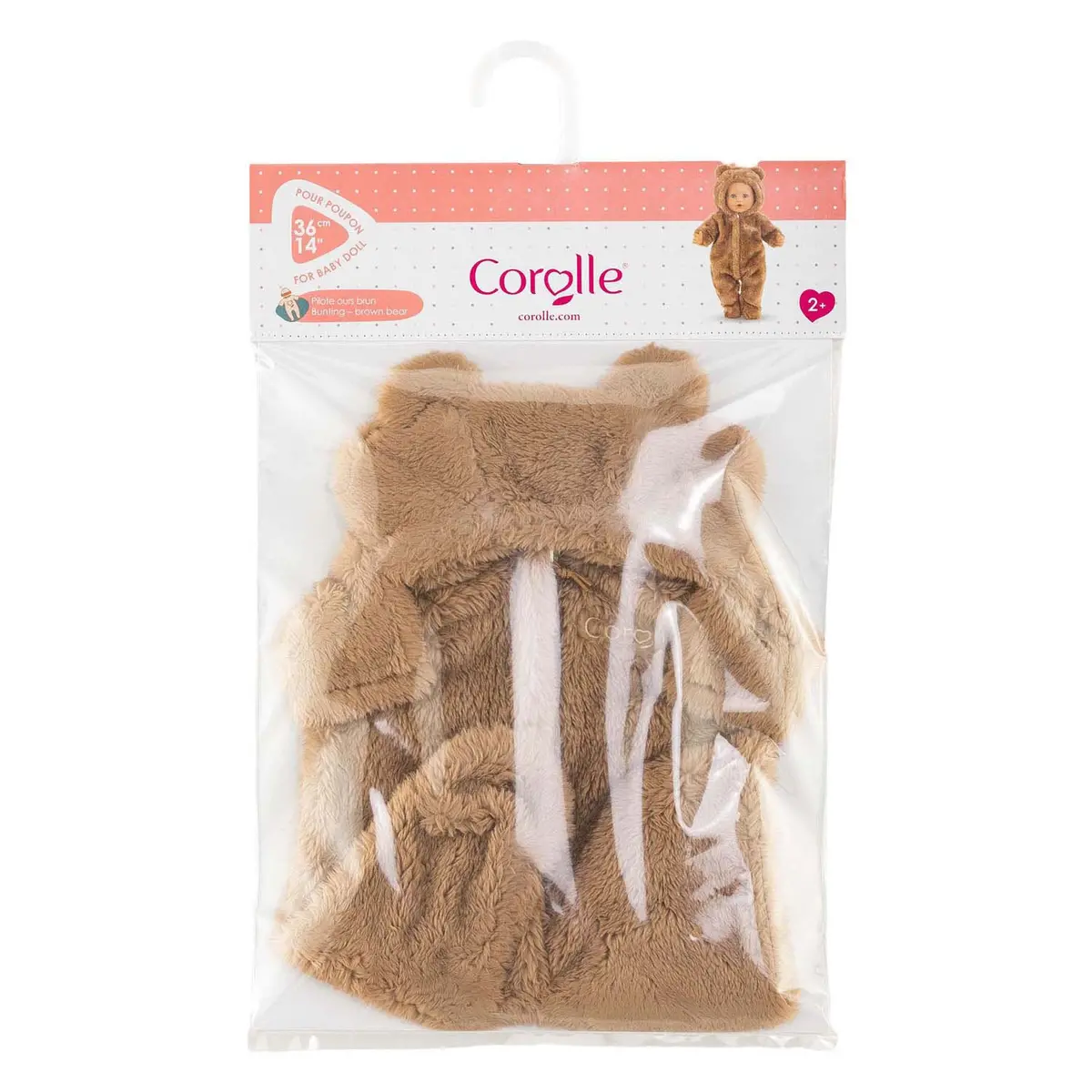 Corolle Bunting Brown Bear Onesie - 36Cm 2