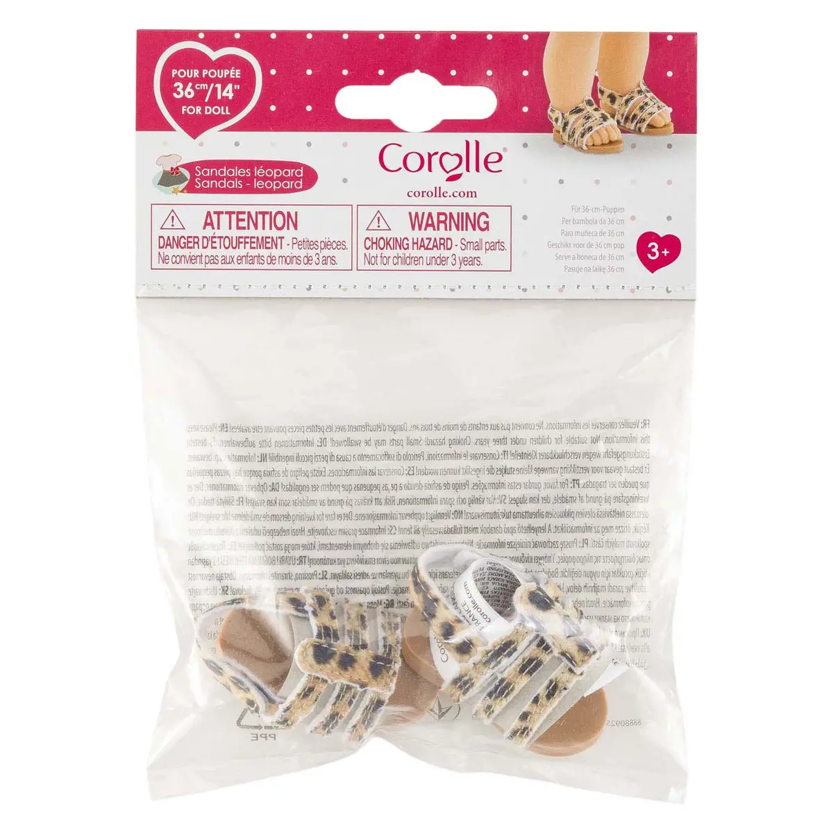 Corolle Ma Poppen Sandalen Luipaard - 36Cm 2