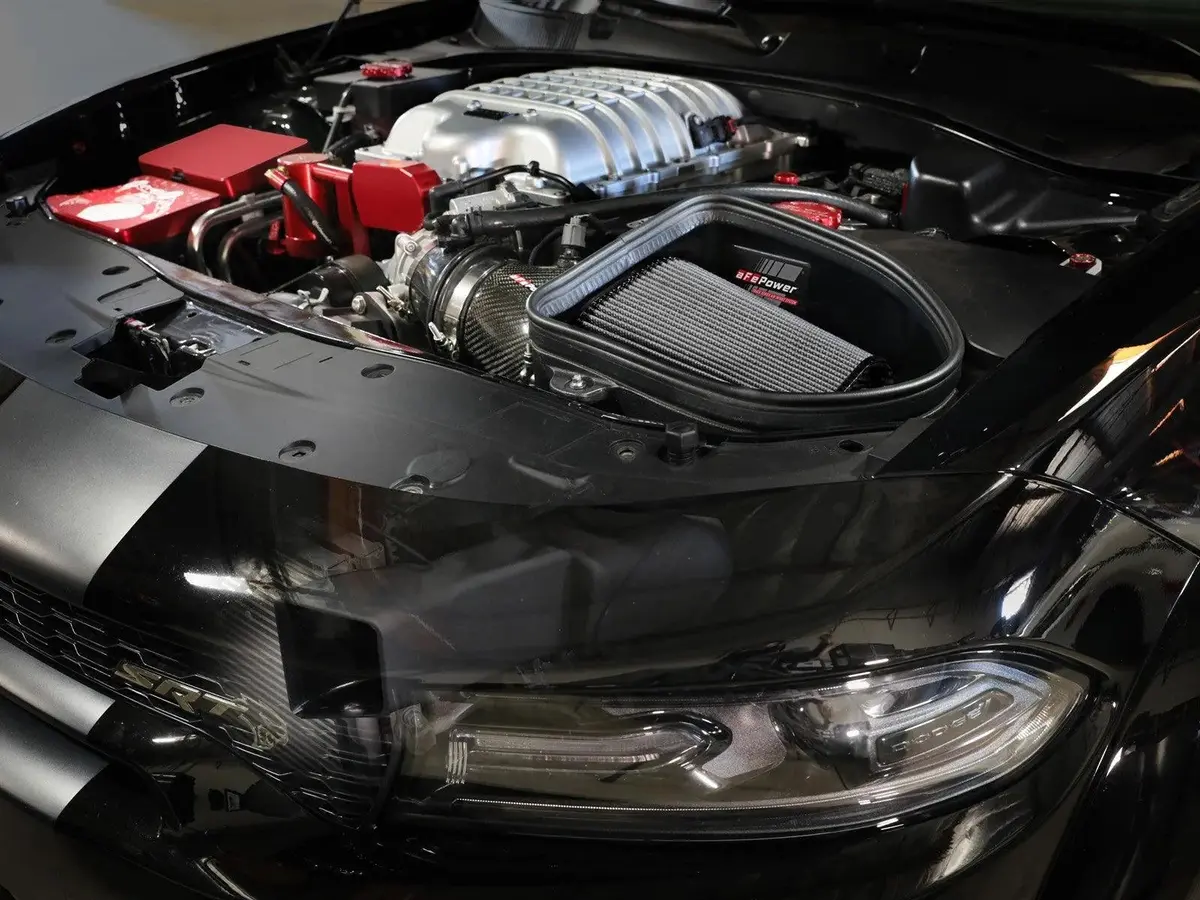 Afe Magnum Force Stage-2 Cold Air Intake System W/Pro 5R Filter 2021-2023 Charger 6.2L Hellcat / Red Eye 1
