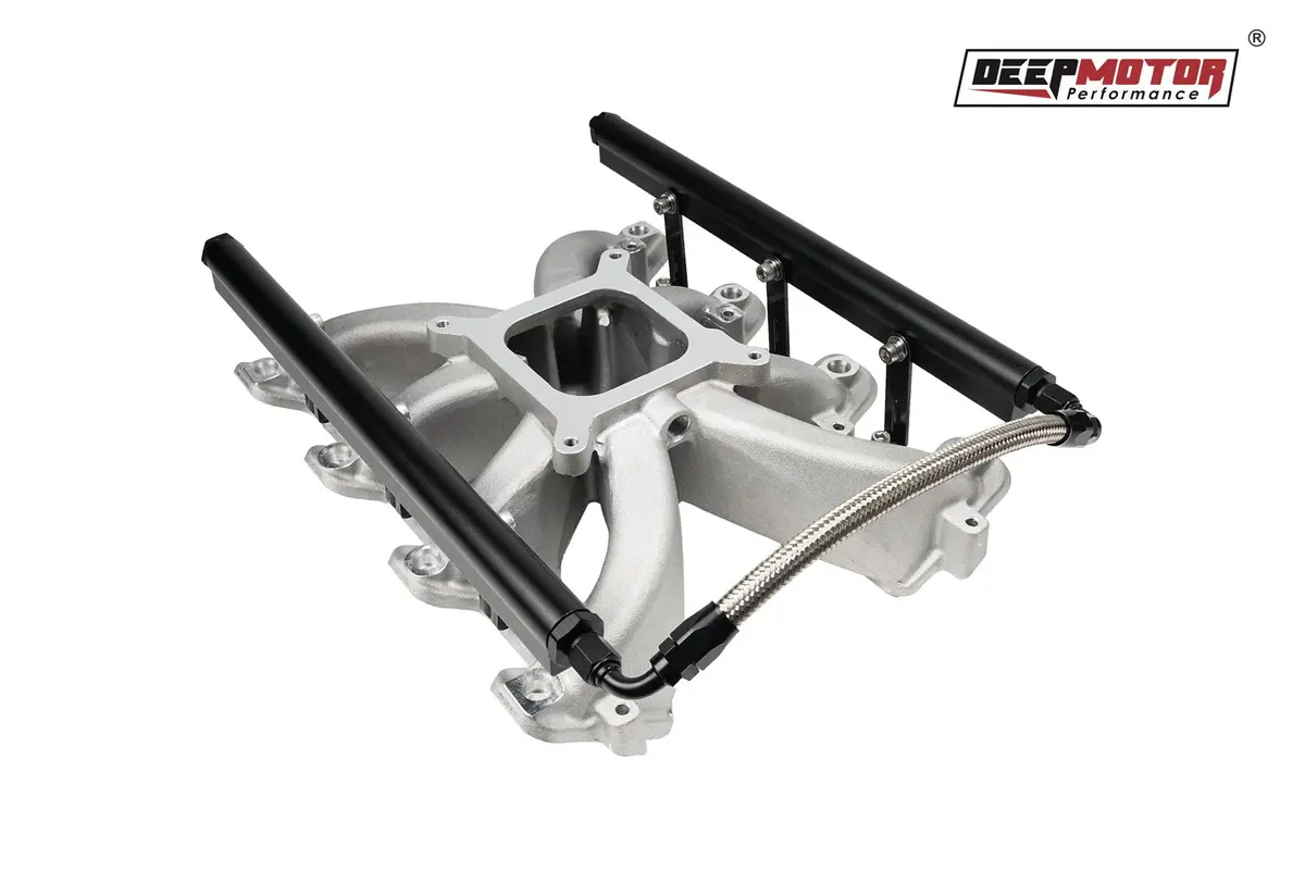 Aluminum Single Plane Efi Intake Manifold W/Fuel Rail For Gm Gen Iii Ls1 Ls2 Ls6 1