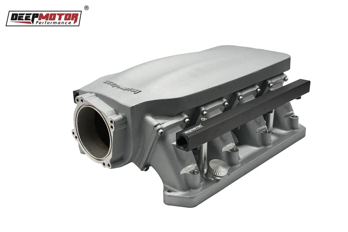 Deepmotor Cast 90Mm Intake Manifold For Mopar Hemi Gen Iii Dual Throttle Body Bolt Pattern 1