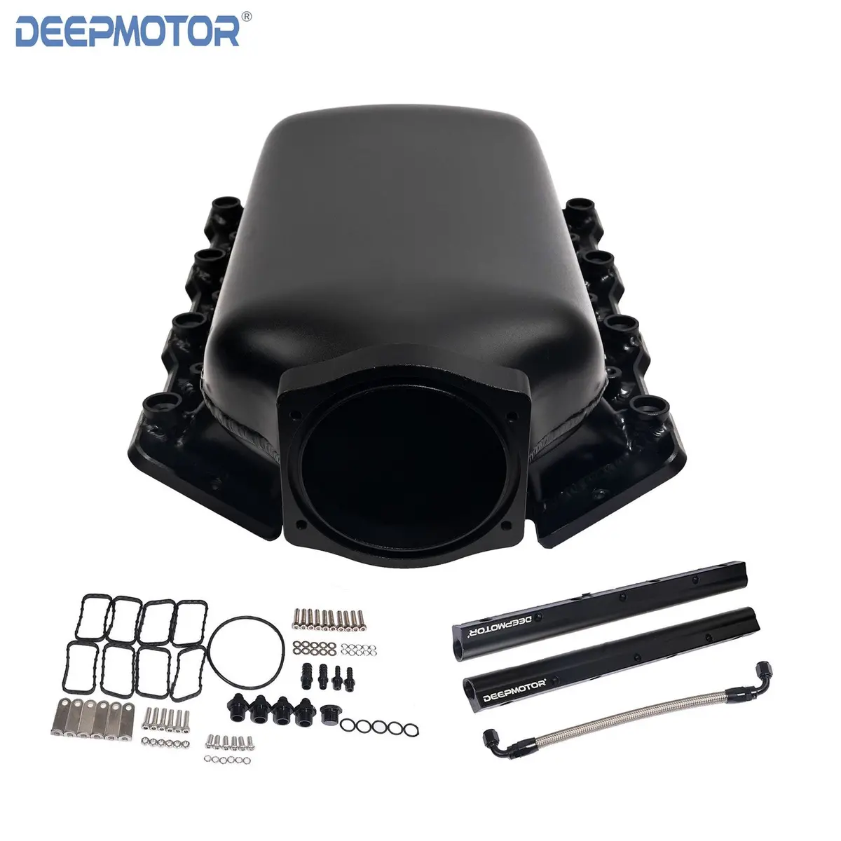Ls3 L92 102Mm Low Profile Gen Ii Intake Manifold 9.65L Big Volume +Fuel Rail Blk 1