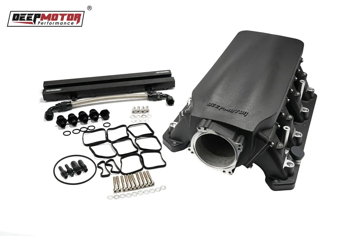 Deepmotor Cast 90Mm Intake Manifold For Hemi Gen Iii Mopar Dual Throttle Body Bolt Pattern 1