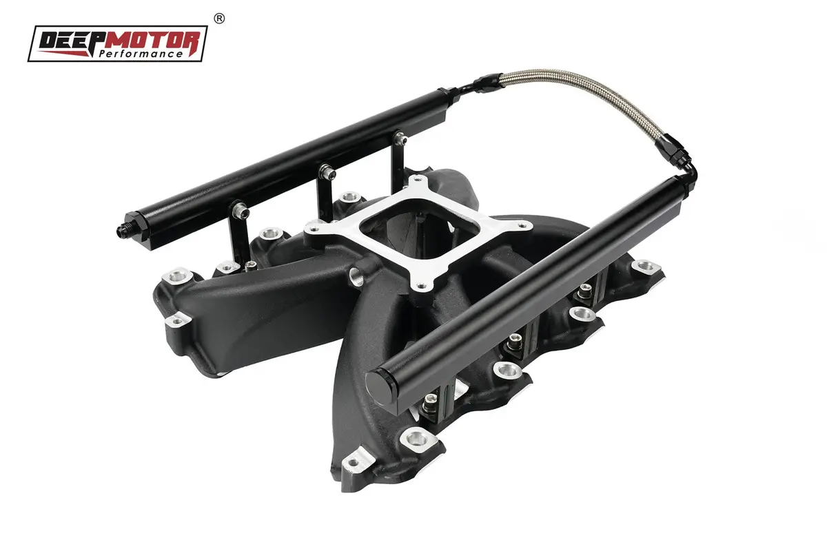 Aluminum Single Plane Efi Intake Manifold With Fuel Rail For Gen Iii Ls1 Ls2 Ls6 1